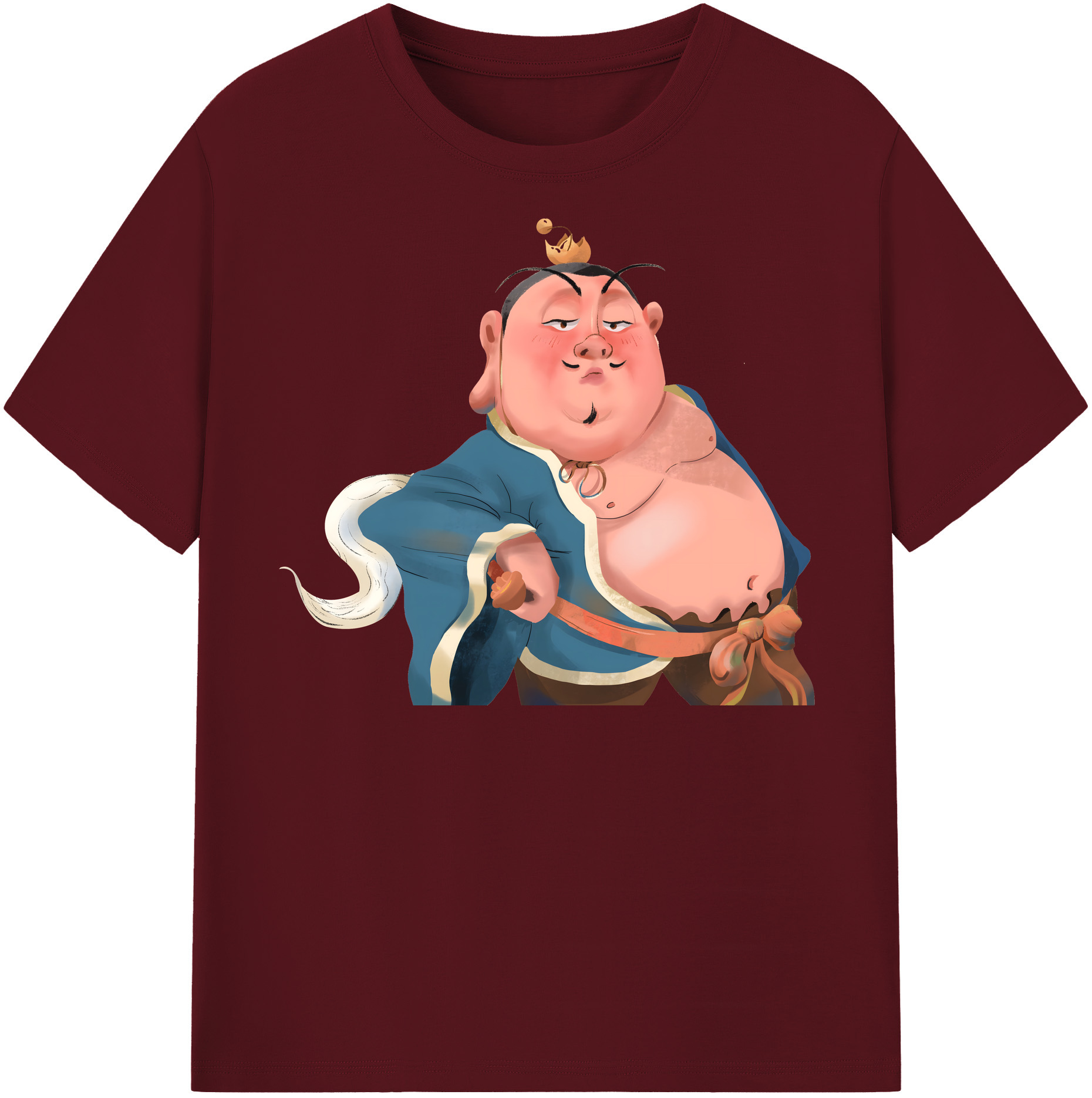 （画像用） Ne Zha 2 ナタ 魔童の大暴れ 綿100％半袖Tシャツ（フロントプリント）